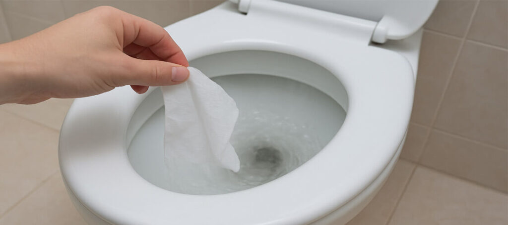 flushable wipes 