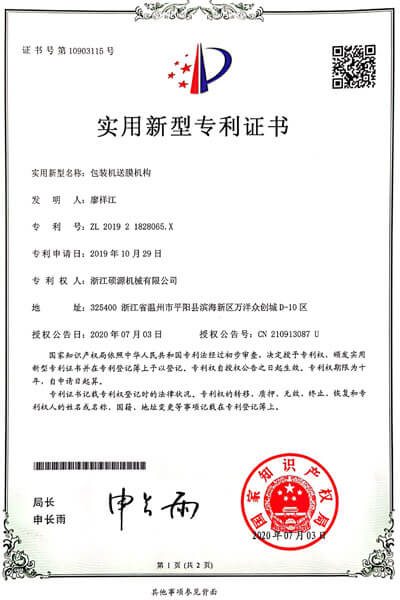 Patent Certificate 5