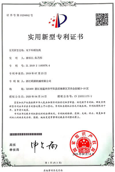 Patent Certificate 6