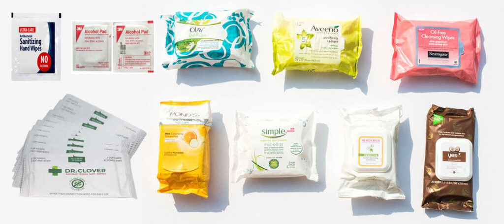 wet wipes
