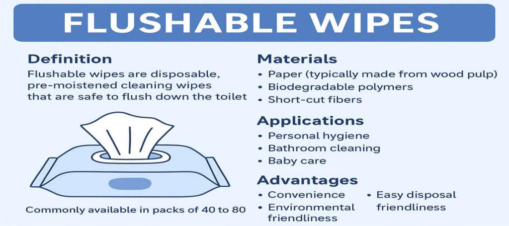 flushable wipes