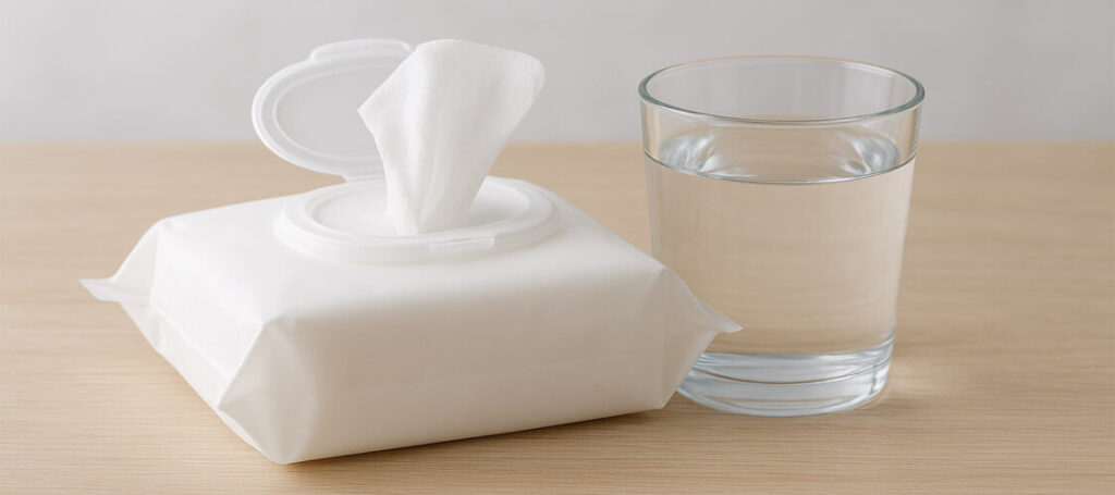 ratio between pure water and fabric